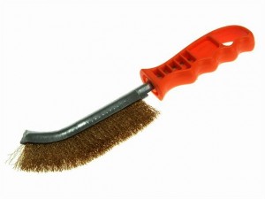 LESSMANN Allzweckbürste MES Messingdraht gewellt 0,30  1-Reihig 
Länge 260 mm/Breite 10 mm/Besatz 135x10 mm Höhe 28 mm