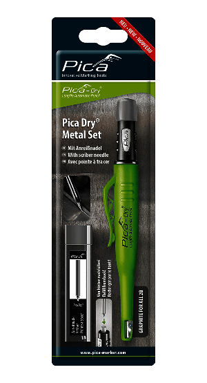 Pica DRY Metal Set mit Anreißnadel aus Hartmetall