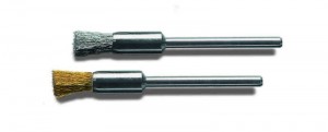 LESSMANN Miniatur-Pinselbürsten Schaft 3,0 mm Drm 5 Stahldraht STH gew. 0,10 mm

