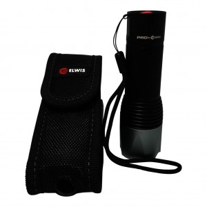 ELWIS Taschenlampe, 610/83 Lumen, Zoom, Gürteltasche, IPX5