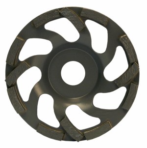 DIAM DIAMANTSCHLEIFTELLER Ø100/22.23 BETON - EPOXID "L" Schräge Segmente H 5.5 mm Trockenschleifen