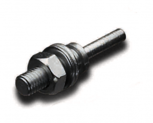 LESSMANN Einspannschaft für Rund- und Flächenbürsten Drm 10 mm Lang 75 mm Gew. M 14 x 2,0
