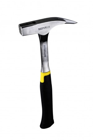 SEMLOC Latthammer Steeler, rauhe Bahn, magnetischer Nagelhalter, ganz geschmiedet, ergonomischer Softgrip