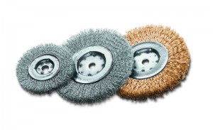 Einscheibenbürsten Stahldraht STA gewellt 0,30 mm