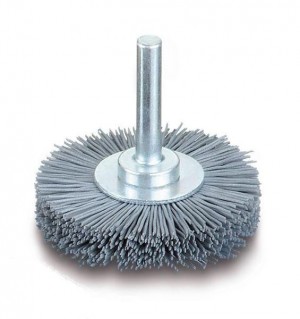 LESSMANN Rundbürsten mit 6 mm Schaft Drm  70 x 10 mm Schleifborsten SIC K 180 / 1,0 mm