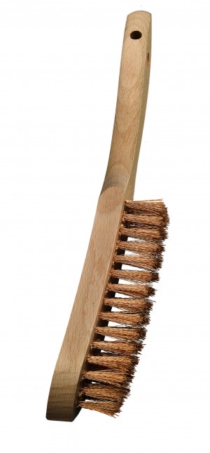 LESSMANN Handbürste mit Holzkörper 4-Reihig BRO Bronzedraht gewellt 0,20
Länge 290 mm/Besatz 140 mm/Höhe 25 mm Loch ø 10 mm
