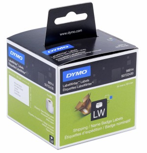 DYMO LW-Versand-Etiketten GrossPack, 12 Rollen à 220 Etiketten, 54 x 101, weiß permanent