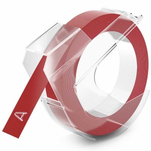 DYMO 3D-Prägeband, 9mm x 3m, glänzend rot
