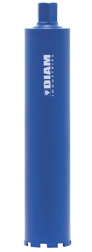 DIAM DIAMANTBOHRKRONEN Ø107/450 mm - 1"1/4 - BETON Stahlbeton, Mauerziegel - Nassbohren - H 9 mm
