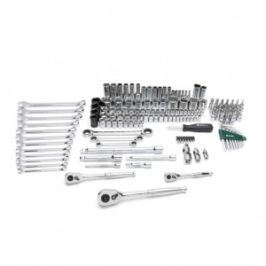 SATA 150-tlg. 1/4", 3/8" und 1/2"-Antrieb 6- und 12-kant metrisches/SAE Stecknuss- und Schlüssel-Set - Modell 9510