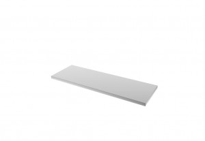 Semloc WorkSpace Arbeitsplatte mit Edelstahlummantelung, Abmessung 1360x463x38