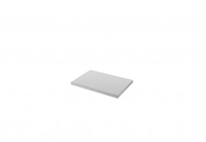 Semloc WorkSpace Arbeitsplatte mit Edelstahlummantelung, Abmessung 680x463x38