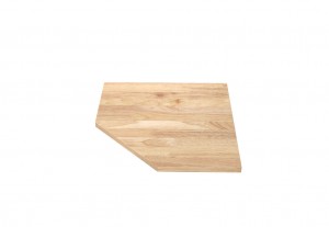 Semloc WorkSpace Arbeitsplatte für Ecke Holz, Abmessung 860x860x38