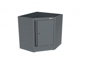 Semloc WorkSpace Eckmodul 1 türig, inkl. Einlageboden verstellbar, Abmessungen 860x860x911