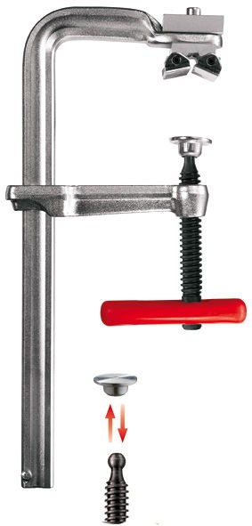 BESSEY KombiKlamp SG30VAD 
Spannweite 300 mm/Ausladung 120 mm/Schiene 30x15 mm