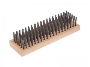 LESSMANN Handbürsten gerade 185x57 mm 6x18/ 19 rhg. Stahldraht STA glatt 0,40 mm hoch 45 mm
