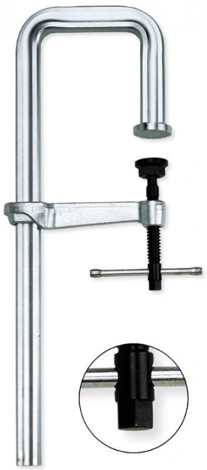 BESSEY Hochleistungszwinge in U-ZWINGE STBU40-17-15 schwer
Spannweite 500 mm/Ausladung 175 mm/Schiene 40x20 mm
mit Sechskant 19 mm am Spindelende