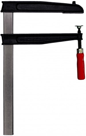 BESSEY Tiefspann-Schraubzwinge TGN250T30 mit Holzgriff
Spannweite 2.500 mm/Ausladung 300 mm/Schiene 45x12 mm