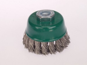 Zopf-Topfbürsten Stahldraht rostfrei ROH glatt 0,35 mm