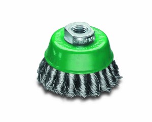 LESSMANN Topfbürsten Drm 65 mm Stahldraht rostfrei ROH gew. 0,30 mm Gew. M 14
