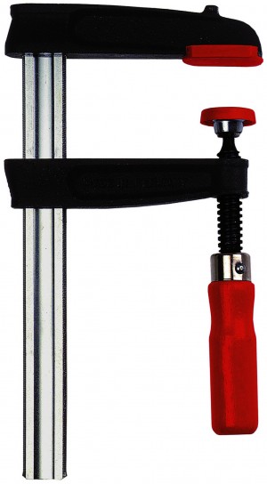 BESSEY Temperguss-Schraubzwinge TP150S14BE mit Holzgriff
Spannweite 1.500 mm/Ausladung 140 mm/Schiene 32x10 mm