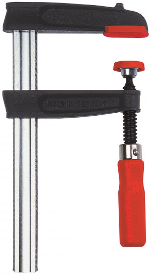 BESSEY Temperguss-Schraubzwinge TPN25BE mit Holzgriff
Spannweite 250 mm/Ausladung 120 mm/Schiene 29x9 mm