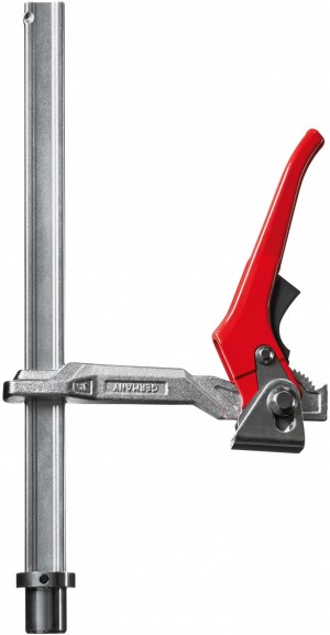 BESSEY Spannelement mit fixer Ausladung TW16-20-10H mit Hebelgriff 
ø 16 mm/Spannhöhe 200 mm/Ausladung 100 mm/Schiene 22x8,5 mm