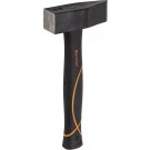 PICARD Steinspalthammer BlackTec® mit ovalem Loch, leicht gewölbte Bahn, scharfkantig,Nr. 59 1/2 FS, 1.000 gr.