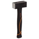 PICARD Bossierhammer BlackTec® Spezialstahl, mit geraden Bahnen und ovalem Loch, Nr. 64 FS, 1.000 gr.