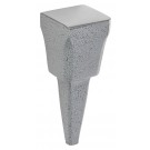 PICARD Stiftamboss Arbeitsfläche fein poliert, Bahn flach, mit einer runden Ecke und geschweifter Kante, Nr. 141b, 80 mm
