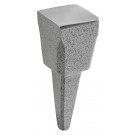 PICARD Stiftamboss Arbeitsfläche fein poliert, Bahn flach, mit zwei scharfen und zwei runden Ecken und geschweifter Kante, Nr. 141d, 80 mm