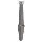 PICARD Faust hammerschlag-grau lackiert, Arbeitsfläche fein poliert, runde Bahn, flach, Nr. 147, rund, flach, 40 mm
