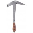 PICARD Schieferhammer geschmiedet, mit Ledergriff; franz. Form, mit seitlichem Nagelzieher, für Rechts- oder Linkshänder, Nr. 207 R, vergoldet