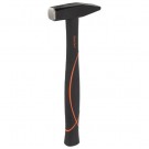 PICARD Schlosserhammer BlackTec deutsche Form, 3K-Voll-Kunststoff-Stiel mit innenliegendem Fiberglaskern, gummierte Grifffläche, Nr. 327 FS, 800 gr.