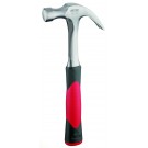 PICARD Ganzstahl-Klauenhammer mit 2-Komponenten-Griff rot/schwarz, Nr. 591, 24 mm