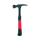 PICARD Ganzstahl-Rip-Hammer mit 2-Komponenten-Griff rot/schwarz, Nr. 595, geraut