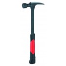 PICARD Ganzstahl-Framing-Hammer mit 2-Komponenten-Griff rot/schwarz, Nr. 596, geraut