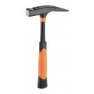 PICARD Latthammer BlackGiant® VPA-GS, mit Kopfsicherung, mit magnetischem Nagelhalter, Hammerkopf schwarz lackiert, ergonomischer, schwingungsdämpfender 2-Komponenten-Griff orange/schwarz, zusätzliches Innenrohr