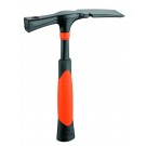 PICARD Maurerhammer BlackGiant® Berliner Form, ergonomischer, schwingungsdämpfender 2-Komponenten-Griff orange/schwarz, zusätzliches Innenrohr