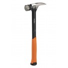 PICARD Framing Hammer AluTec® hybrides Kopfdesign aus Aluminium und geschmiedetem Stahl, extrem robuster und langlebiger Aluminium Monoblock, mit magnetischem Nagelhalter, 2 Komponenten-Griff, ergonomisch und schwingungsreduziert