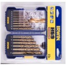 IRWIN HSS Titanium Bohrer - Sätze HSS Titanium, 15pc set: 1,5 to 10,0mm