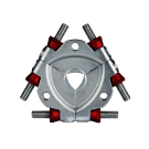 KUKKO Trennvorrichtung TRI-PULL mit 3 Segmenten, Trenndurchmesser 25 mm - 100 mm und 28 mm nutzbarer Schneidentiefe
