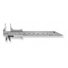 SCALA Dental-Meßschieber 80x17mm rostfrei 1/10mm, Kreuzspitzen, "Münchner Modell"