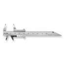 SCALA Dental-Meßschieber 80x16mm rostfrei 1/10mm, Kreuzspitzen, "Züricher Modell"
