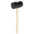 PICARD Gummihammer 1 Bahn flach, 1 Bahn gewölbt, Eschenstiel
