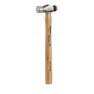 RUTHE Schlosserhammer Hickory, Englische Form Englische Form, aus Qualitätsstahl, im Gesenk geschmiedet, gehärtet und angelassen, Bahn und Kugel geschliffen, Stiel Hickory