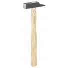 RUTHE Schlosserhammer Esche, Deutsche Form VPA-GS geprüft, aus Qualitätsstahl, Kopf schwarz lackiert, im Gesenk geschmiedet, gehärtet und angelassen, Rostschutz durch Pulverlackierung, Bahn und Pinne geschliffen, Stiel Esche, doppelt geschweift