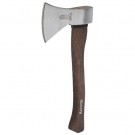 RUTHE Beil Hickory VPA-GS geprüft, kompl. geschmiedet, gehärtet und angelassen, Kopf fein poliert, Schneide ballig scharf geschliffen, mit Schutzlack, Stiel Hickory, dauerhafter Unterstützer bei Garten- und Waldarbeiten, Nr. 3006062019, 600 gr.