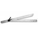 SCALA Aluminiumschmiege 600mm, mit Knebelgriff Anlegekante verlängert,Alu natur silber