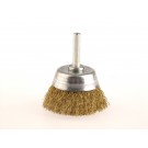 LESSMANN D.I.Y.-Flächenbürsten mit 6 mm Schaft Drm 50 mm Messingdraht MES gew. 0,30 mm
